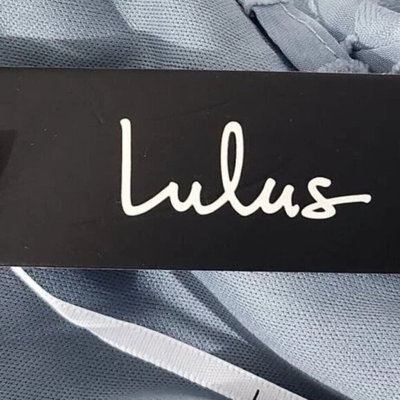 2/$30 Lulus Days of Beauty Dusty Blue Burnout Floral Skater Dress Size M - Picture 7 of 8